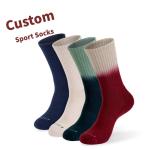 Arbitrary Pattern Wholesale Custom Sports Socks Unisex Gradient Design Tie Dye