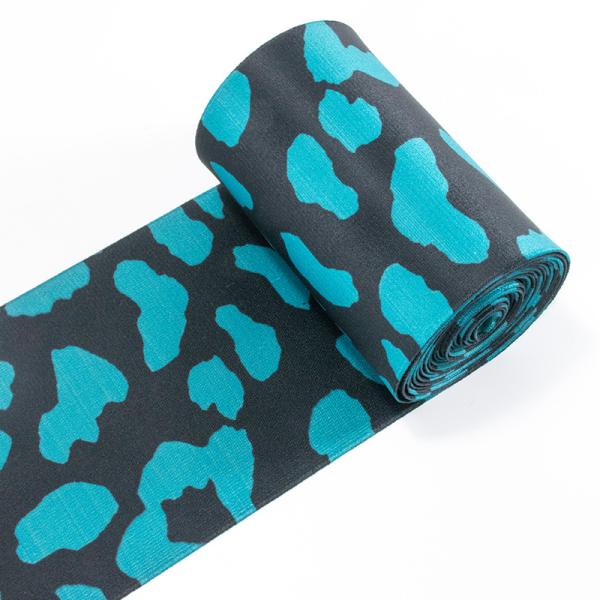 Factory supply nylon rubber custom jacquard camouflage wide elastic waistband