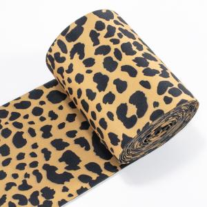 Quality Custom Leopard Abdominal Band Belt Printed Wide Elastic Waist Band For Medical Sport wholesale