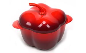 Quality Enameled Cast Iron Pepper Shape Casserole wholesale