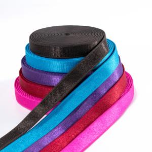 Quality Eco-friendly Edge Shiny Elastic Shoulder Belt Lingerie Elastic Band For Women's Bra wholesale