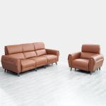 Italian Minimalist Leather Functional Sofa Living Room Combination Italian