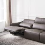 Italian-Style Nappa Leather Multi-Function Sofa Home Living Room Three-Seat