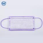 4 Ply Medical Respirator Mask Disposable Sheet Mask Lavender Color Hospital