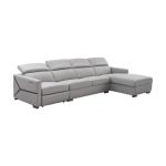 Modern Minimalist Leather Sofa Living Room L-Shaped Chaise Longue Corner Cowhide