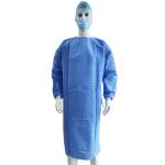 Reversible Blue Disposable Surgical Gowns Lace-Up Non Woven Protective Gown