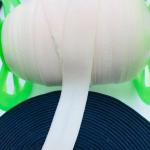 10mm 15mm 20mm 25mm 30mm 40mm 50mm wholesale black and white fold over elastic
