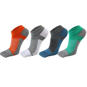 Quality Customized Invisible Pure Cotton Breathable Five Finger Sports Socks Colorful Compression No Show Ankle Socks wholesale