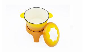 Quality ENAMELED CAST IRON FONDUE SET wholesale