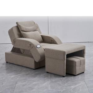 Quality Beauty Nail Sofa Multifunctional Electric Foot Chair Modern Simple Single Leisure Fabric Reclining Foot Bath Chair wholesale