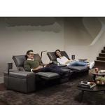 New Italian Minimalist Leather Coffee Table Sofa Combination Electric Smart Home