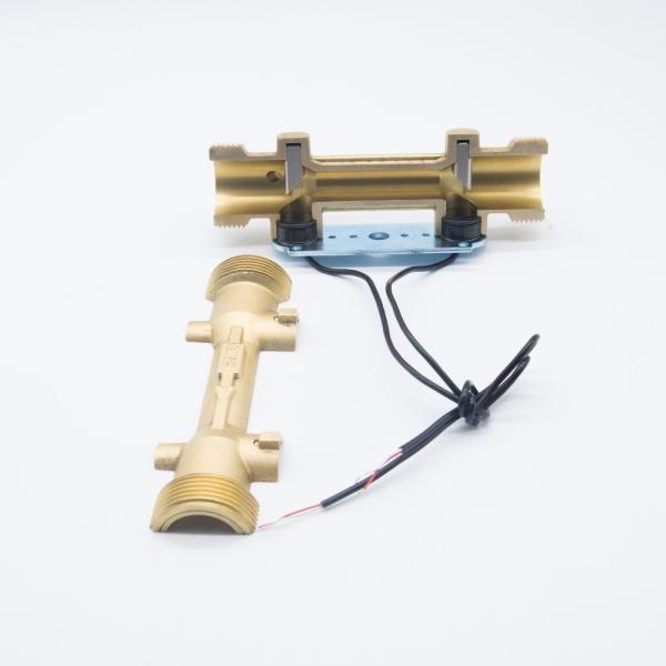 Yellow Water Meter Fittings Ultrasonic Heat Meter Body Dn25 Miniature For Brass