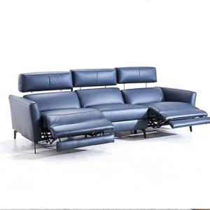 Quality Top Layer Cowhide Three-Seat Functional Stretch Sofa Leather Art Smart Furniture Electric Sofa Combination wholesale