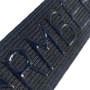 Quality 20/25/30/40/50mm non-slip silicone black elastic gripper band for cycling jersey wholesale