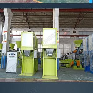High speed single and double stainless steel 50kg feed bagging automatic pounch fertilizer packing machine for sale