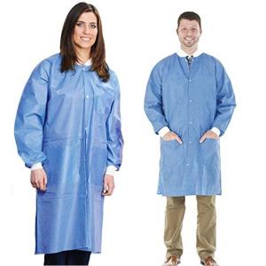 Quality SMS fabric non-woven lab coat medical disposable full length disposable lab coat wholesale
