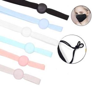 Quality Black Sewing Elastic Face Mask Band with Adjustable Buckle for Adult/Children wholesale