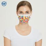 Fashion printing Tie-dye Anti Odor 3ply Disposable Non Woven Printed Face Mask