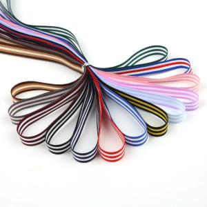 China Superior Quality Polyester Wired Craft Ribbon , Red White Blue Custom Jacquard Ribbon For Clothing on sale