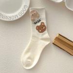 wholesale factory price cotton funny women's mid-tube letters street socks cute