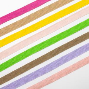 Quality Sewing Accessories Stock 10mm 100% Cotton Webbing Herringbone Twill Tape For Bag Clothing wholesale