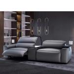 New Italian Minimalist Leather Coffee Table Sofa Combination Electric Smart Home
