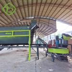 Cow manure double roller extrusion granulation production line