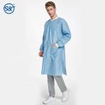 S&J Disposable Lab Coats Hospital Uniforms Full Length Lab Jacket and Medical