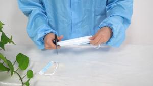 Quality S&amp;J Blood Dust-proof disposable surgical mask 70% non-woven 30% melt-blown fabric face cover for sale wholesale