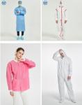 Cotton Disposable Lab Coats Doctors Nurses Men Women Pink Hospital Gown