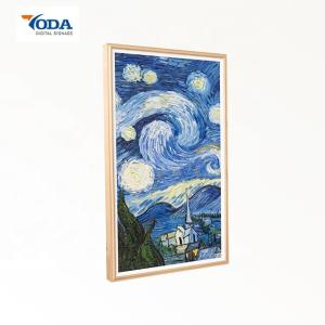 Quality Ash Wood Wireless Smart Digital Picture Frame 1920*1080P Full View Angle On Wall wholesale
