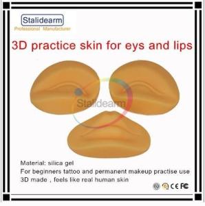 Quality 3D Silica Microblading Practice Skin Permanent Makeup For Eyes Lips wholesale