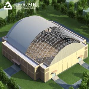 Quality LF space frame prefab gym building badminton sport hall steel structure construction indoor center sport stadium roof wholesale