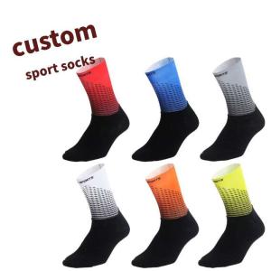 Quality Custom Design Athletic Socks Cycling Running Anti Slip Crew Wholesale Sports Socks Unisex wholesale