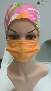 Quality Orange Color Factory Directly Provide 4-ply Earloop Disposable Face Mask wholesale