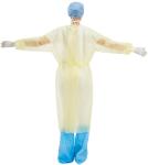 OEM S&J Premium Non woven PP PE Hospital Medical Disposable Isolation Gowns