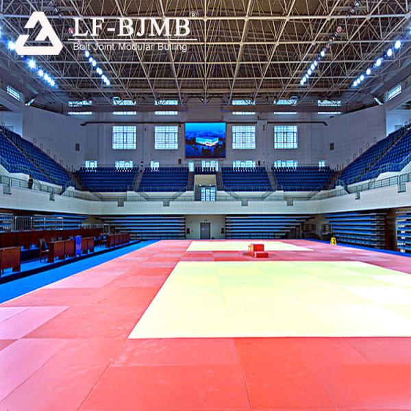 LF space frame prefab gym building badminton sport hall steel structure