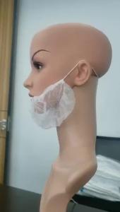 Quality Manufacturer Disposable PP Nonwoven Beard Cover Beard Protecting Net Beard Guard Covers used in food industry health care wholesale