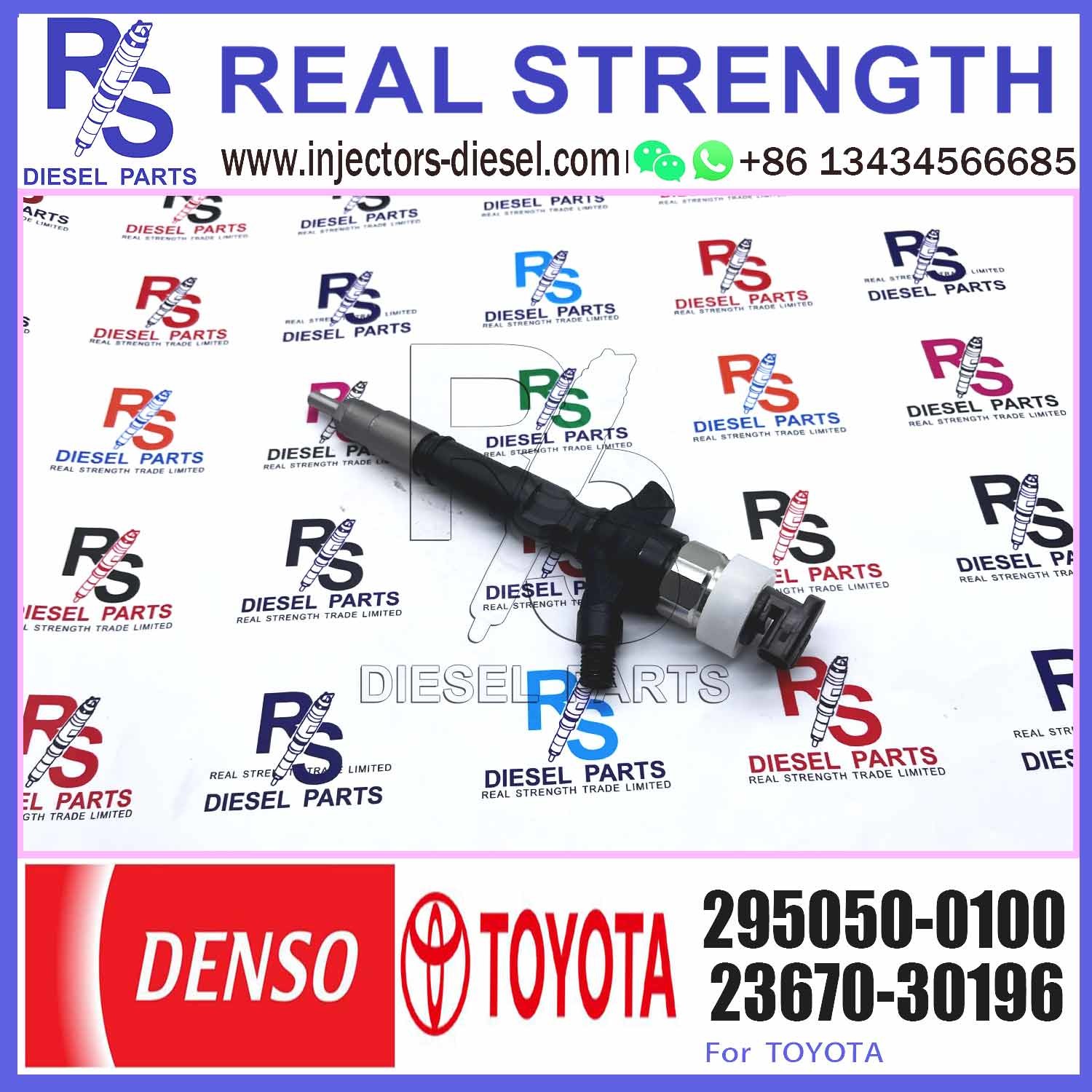 295050 0100, Original And New Fuel Injector 23670-30190 23670-30196 295050-0100
