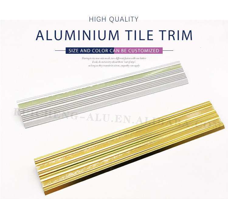 Photoluminescent Aluminum Step Edge Trim 3mm Thickness Anti Slip