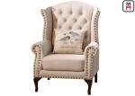 American Style Classical Single Sofa Chair High Back Leather Chair For Bar /