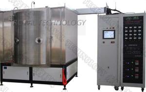 Quality Brass Alloy Faucet IPG Light Gold Coating Machine , Vertical Orientation ZrN Gold Plating Equipment wholesale