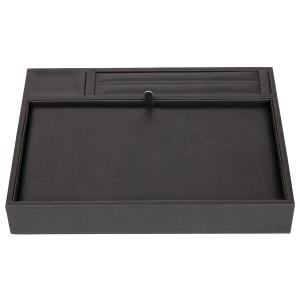 Quality Bracelet Jewelry Display Carrying Case , Retangular Black Jewelry Tray wholesale
