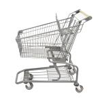 60L Q195 Steel Steel Shopping Cart American Style Retail Shopping Trolley