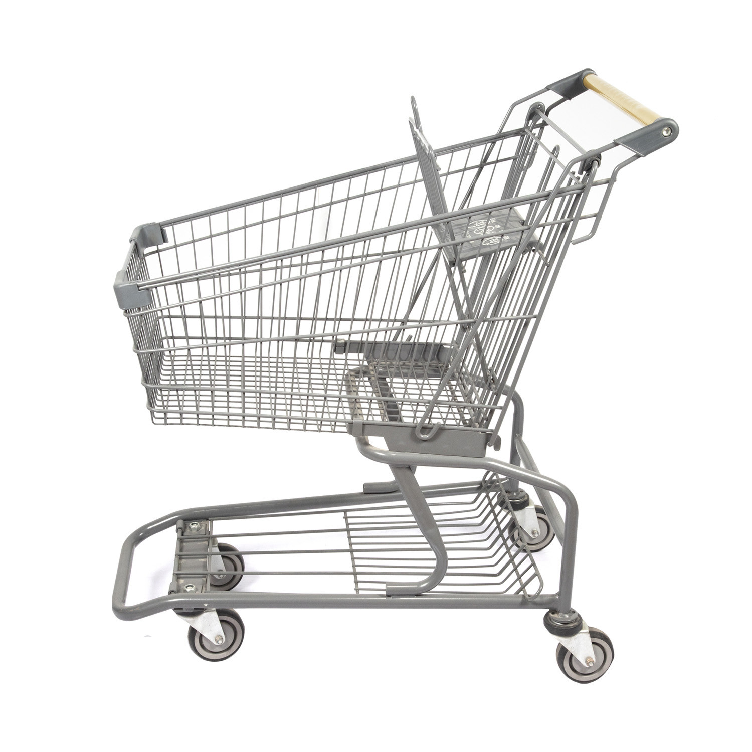 60L Q195 Steel Steel Shopping Cart American Style Retail Shopping Trolley