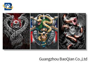 Quality Unique Design 3d Poster Pictures With White MDP Frame , 3d Flip Image wholesale