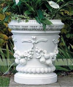 Quality Stone Garden Flowerpot by Hand Carved wholesale