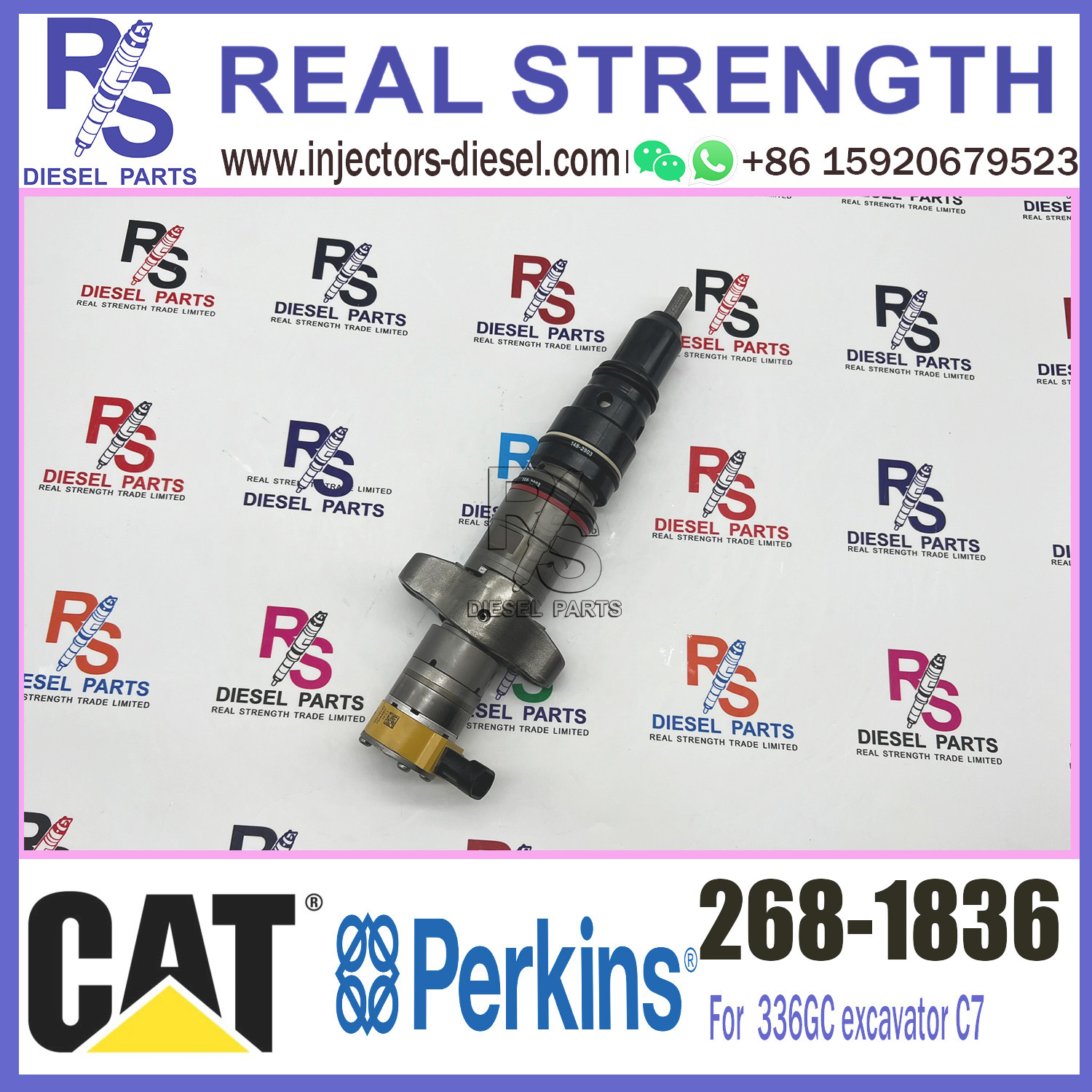 System Diesel Fuel Injector 268-1835 268-1836 , C7 injector parts 2681835 2681836