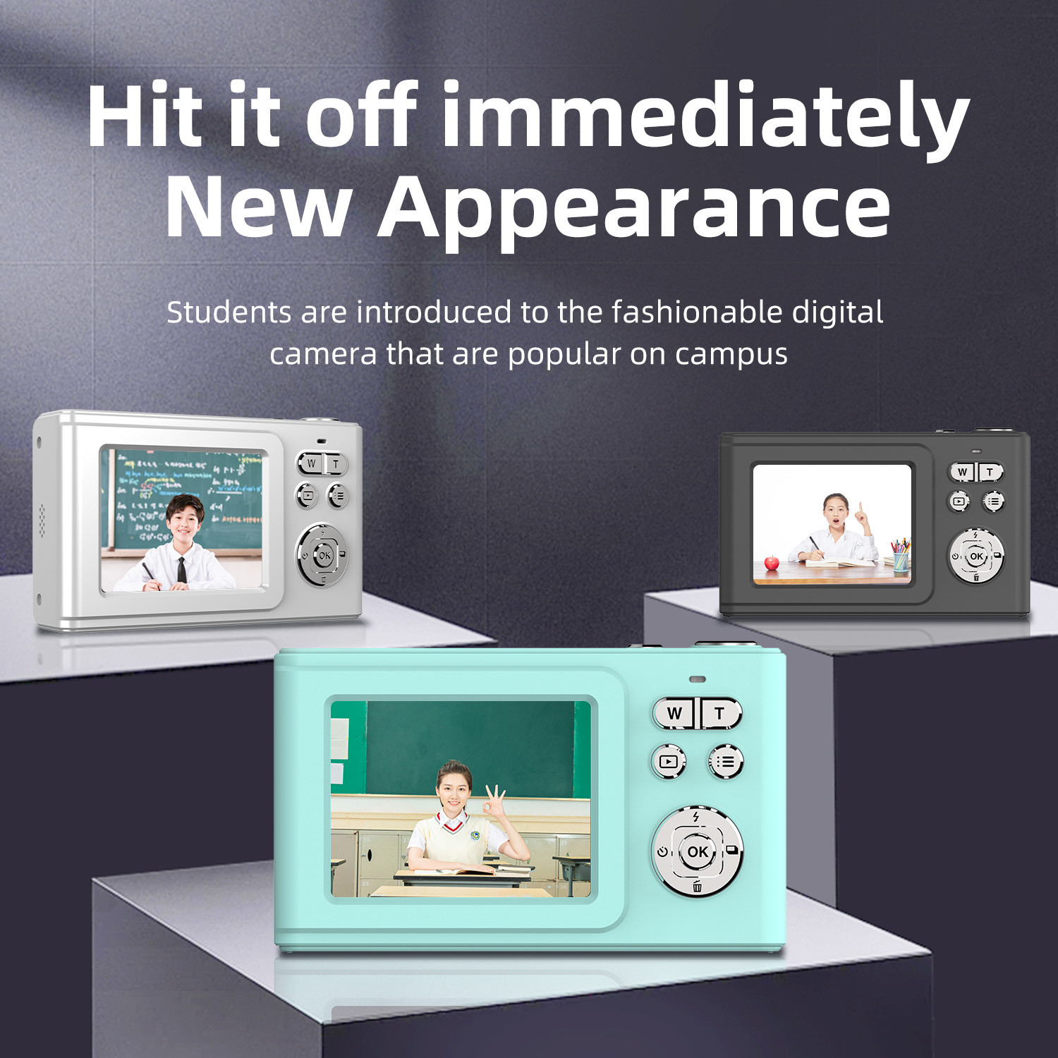 48MP Digital Video Camera with Auto Focus and 5X Zoom for Vibrant and Colorful Photos in 2025