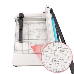 Quality 858 A4 Manual Paper Cutter for Thick Layers Steel Construction Maximum Width 40mm Office wholesale